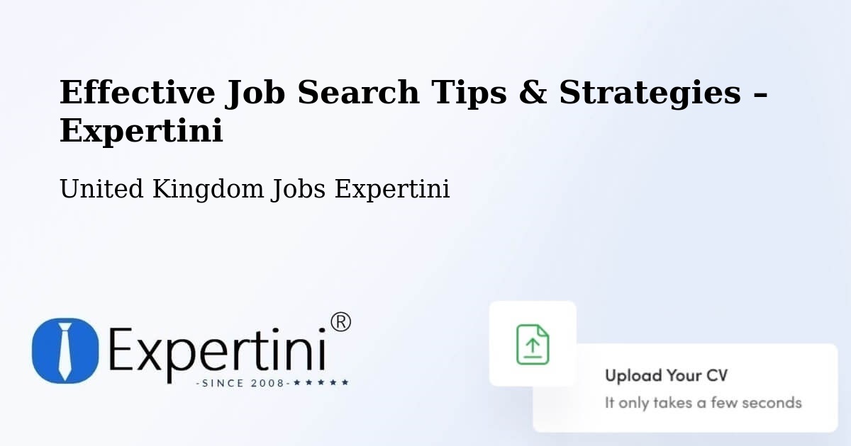 Job Search Tips & Strategies for Job Seekers – Ashbourne - Ashbourne, United Kingdom Jobs Expertini